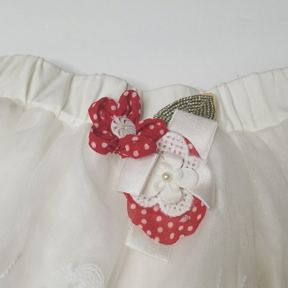 Red Polka Dot Skirt Set Dress Size 6/7 - Picture 6 of 7